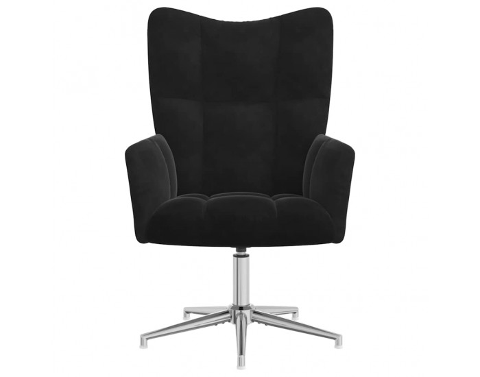 Sonata H Релакс стол, черен, кадифе