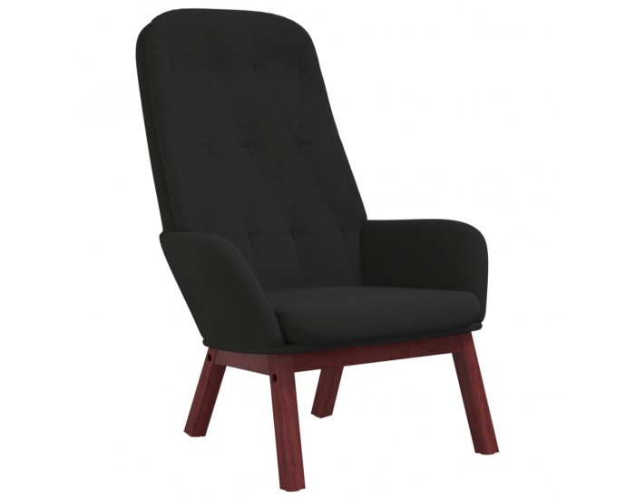 Sonata H Релакс стол, черен, кадифе