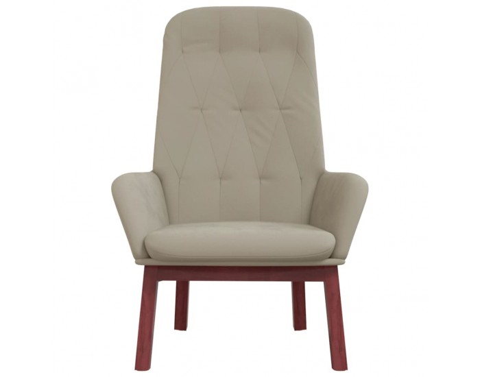 Sonata H Релакс стол, светлосив, кадифе