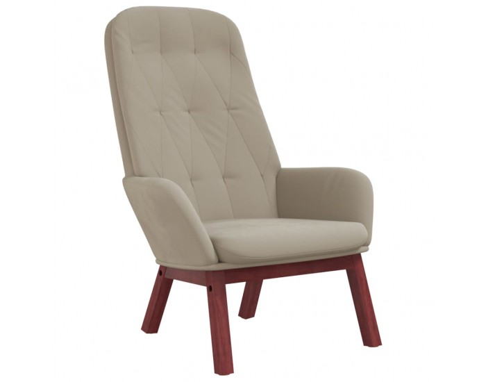 Sonata H Релакс стол, светлосив, кадифе