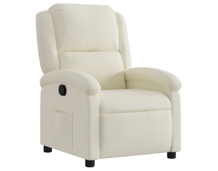 Sonata H Реклайнер стол, кремав, кадифе