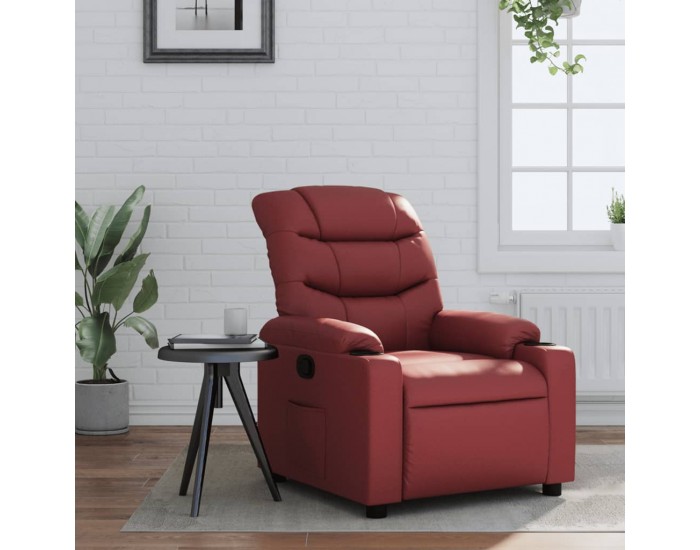 Sonata H Реклайнер стол, виненочервен, изкуствена кожа