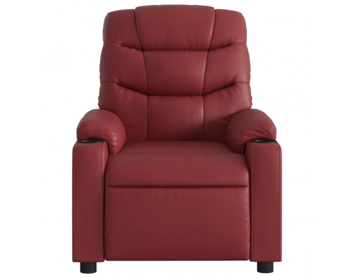 Sonata H Реклайнер стол, виненочервен, изкуствена кожа
