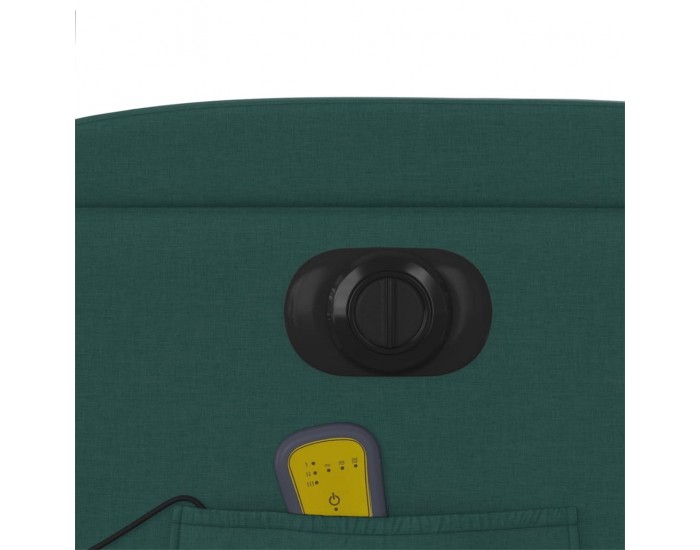 Sonata H Електрически масажен наклоняем стол, тъмнозелен, текстил