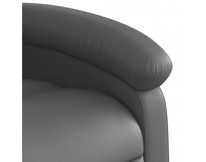 Sonata H Електрически реклайнер стол, сив, изкуствена кожа