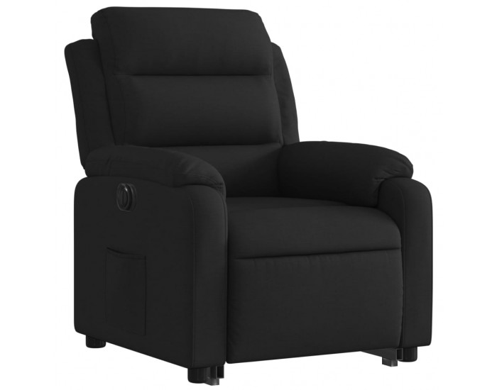 Sonata H Електрически изправящ реклайнер стол, черен, текстил