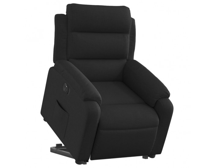 Sonata H Електрически изправящ реклайнер стол, черен, текстил