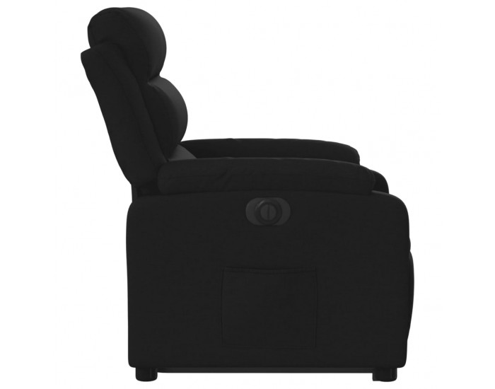 Sonata H Електрически изправящ реклайнер стол, черен, текстил