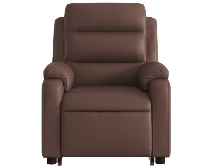 Sonata H Електрически изправящ масажен реклайнер стол, кафяв, еко кожа