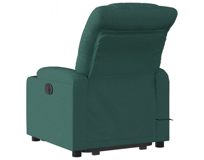 Sonata H Електрически изправящ масажен реклайнер стол тъмнозелен текстил