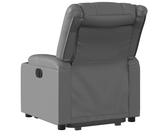 Sonata H Изправящ реклайнер стол, сива, изкуствена кожа