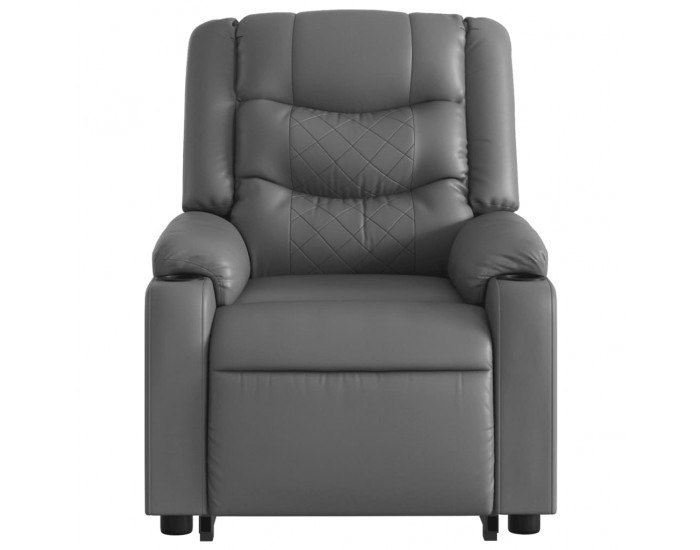 Sonata H Изправящ реклайнер стол, сива, изкуствена кожа