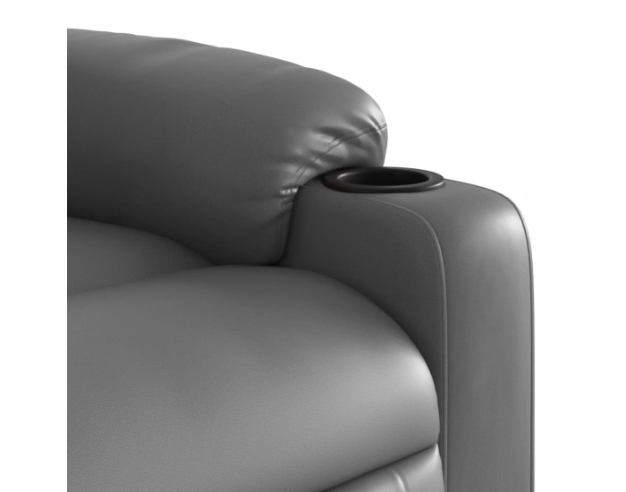 Sonata H Изправящ реклайнер стол, сива, изкуствена кожа