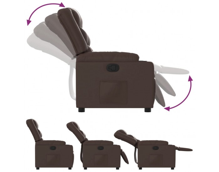 Sonata H Наклоняем стол, кафяв, изкуствена кожа