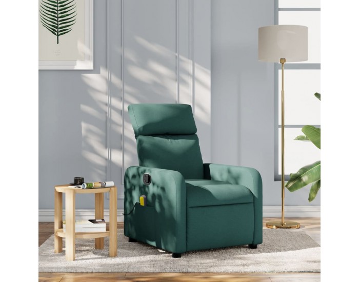 Sonata H Масажен наклоняем стол, тъмнозелен, текстил