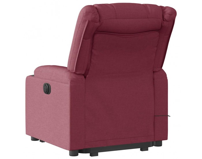 Sonata H Електрически изправящ масажен реклайнер виненочервен текстил