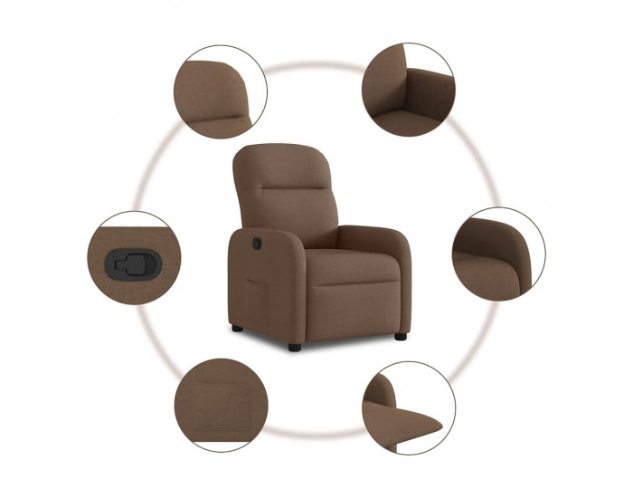 Sonata H Стол наклоняем, кафяв, текстил