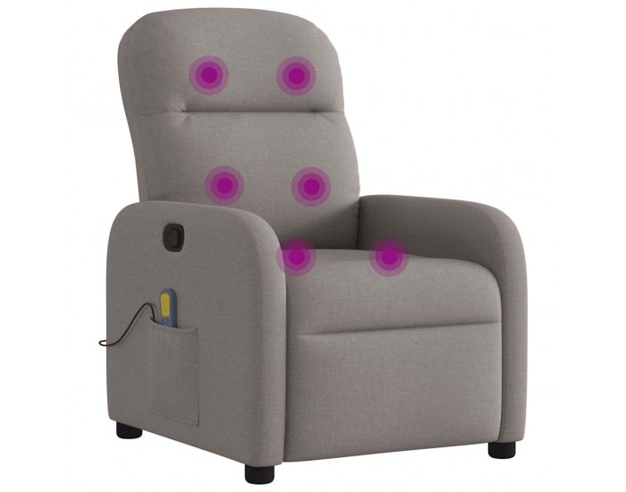 Sonata H Масажен наклоняем стол, таупе, текстил