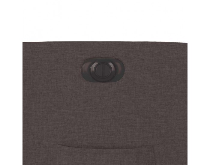 Sonata H Електрически реклайнер стол, тъмнокафяв, текстил