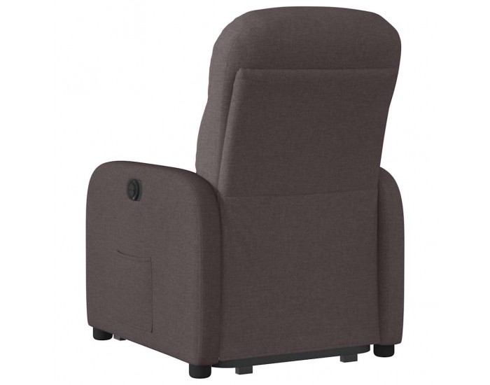 Sonata H Електрически изправящ реклайнер стол, тъмнокафяв, текстил