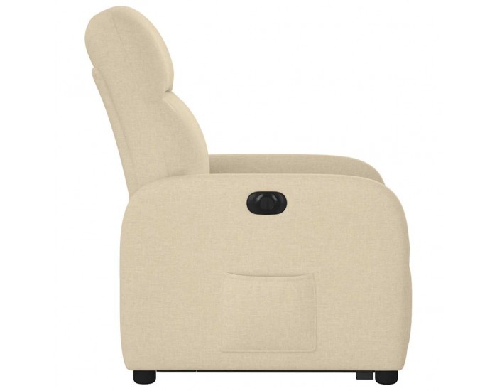 Sonata H Електрически изправящ реклайнер стол, кремав, текстил