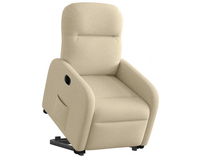 Sonata H Електрически изправящ реклайнер стол, кремав, текстил