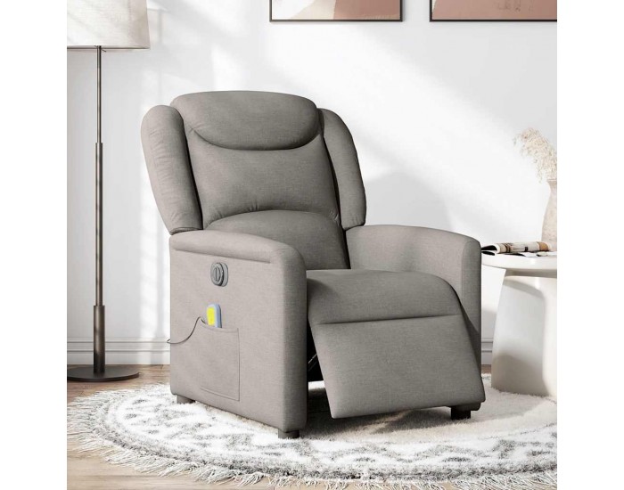 Sonata H Електрически масажен наклоняем стол, таупе, текстил