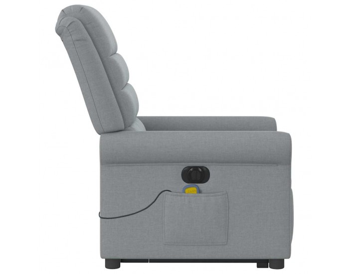 Sonata H Електрически изправящ масажен реклайнер стол светлосив текстил