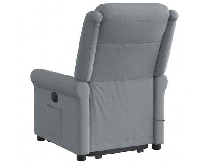 Sonata H Електрически изправящ масажен реклайнер стол светлосив текстил