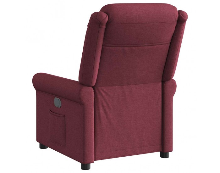 Sonata H Електрически стол реклайнер, виненочервен, текстил