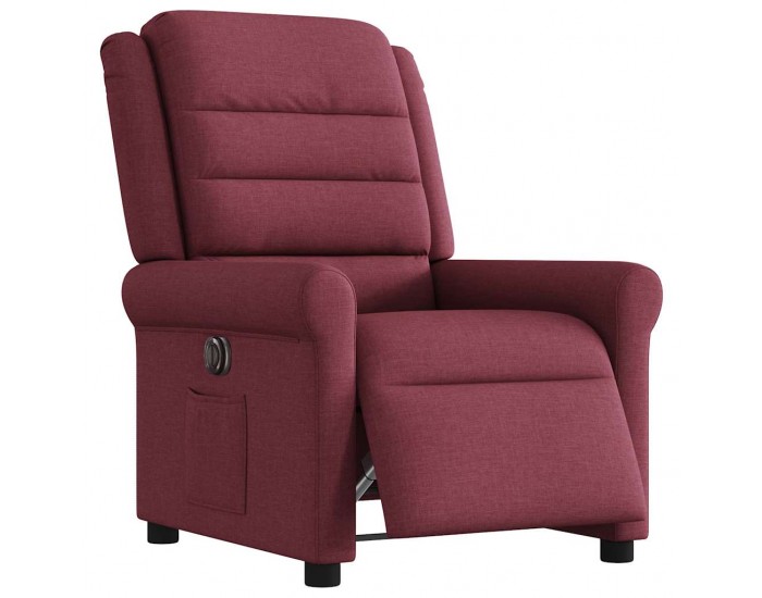 Sonata H Електрически стол реклайнер, виненочервен, текстил