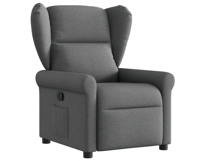 Sonata H Реклайнер, тъмносив, текстил