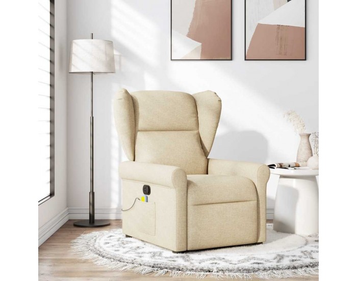 Sonata H Масажен наклоняем стол, кремав, текстил