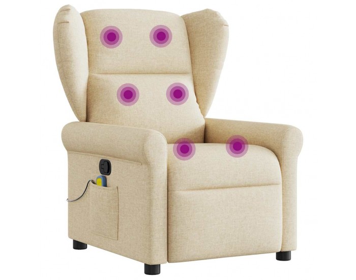 Sonata H Масажен наклоняем стол, кремав, текстил