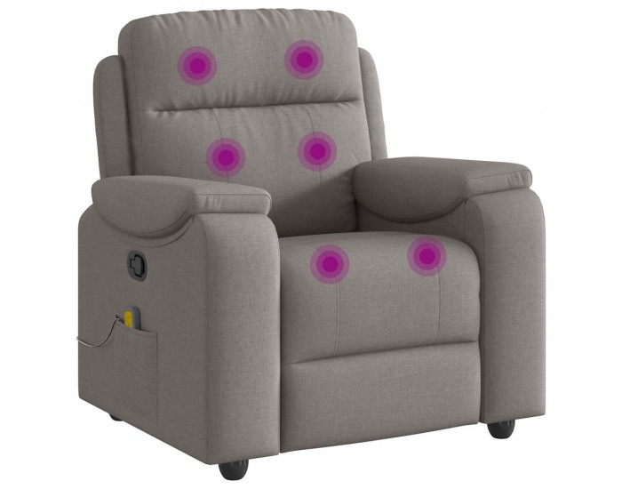 Sonata H Масажен наклоняем стол, таупе, текстил