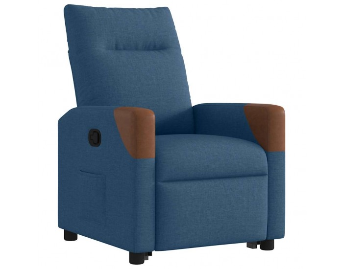 Sonata H Изправящ реклайнер стол, син, текстил