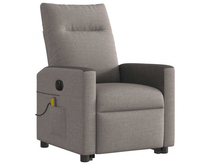 Sonata H Електрически изправящ масажен реклайнер стол таупе текстил