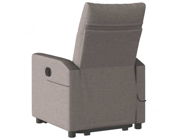 Sonata H Електрически изправящ масажен реклайнер стол таупе текстил