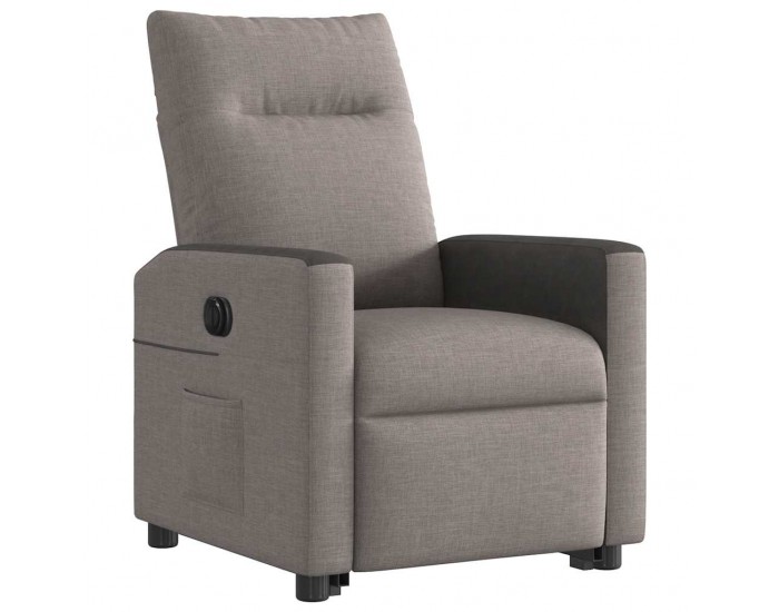 Sonata H Електрически изправящ реклайнер стол, таупе, текстил