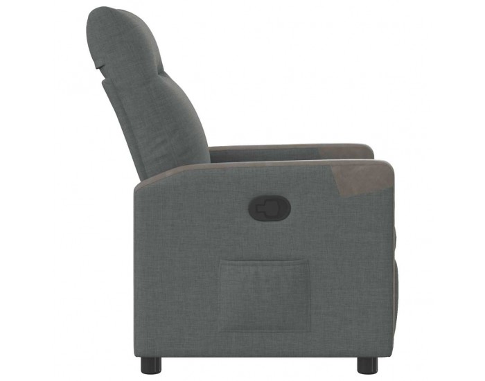 Sonata H Реклайнер, тъмносив, текстил