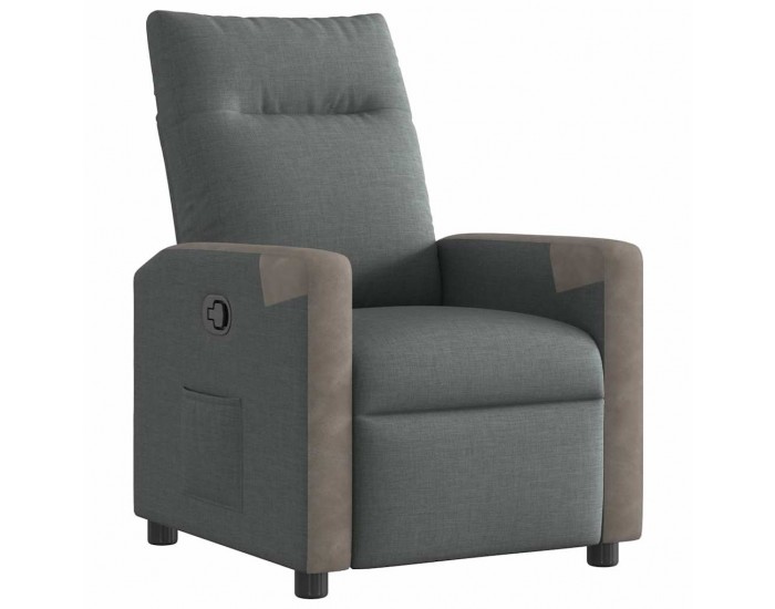 Sonata H Реклайнер, тъмносив, текстил