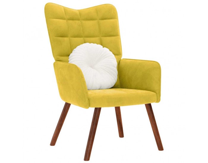 Sonata H Релаксиращ стол Жълто кадифе