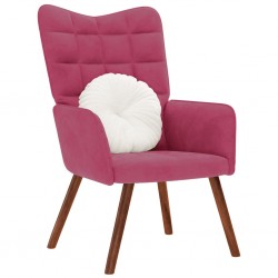 Sonata H Релакс стол, виненочервен, кадифе - Мека мебел