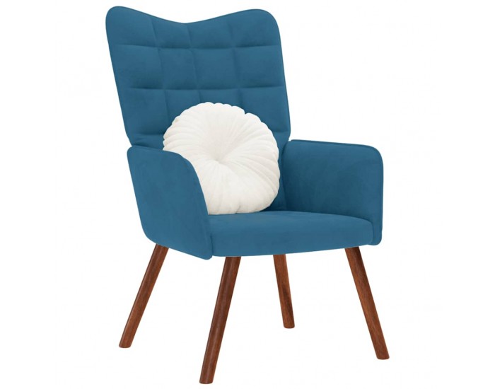 Sonata H Релакс стол, син, кадифе