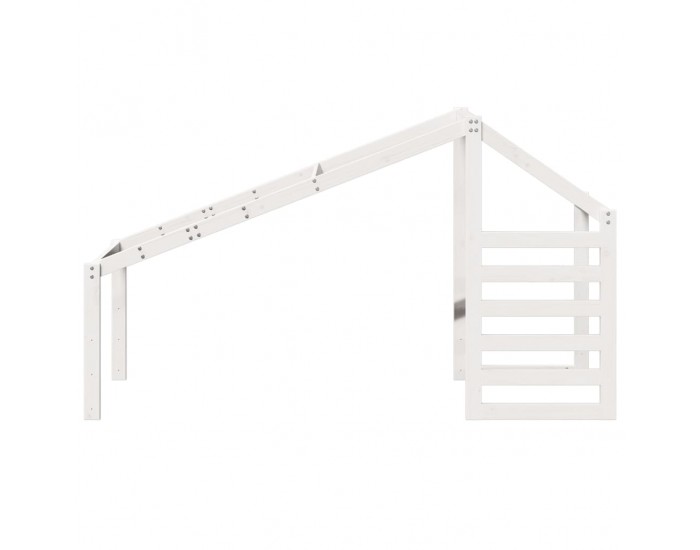 Sonata H Покрив за детско легло, бял, 198x97x113 см, бор масив