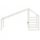 Sonata H Покрив за детско легло, бял, 198x97x113 см, бор масив
