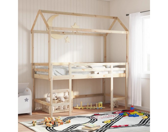 Sonata H Покрив за детско легло, 217x95,5x159 см, бор масив