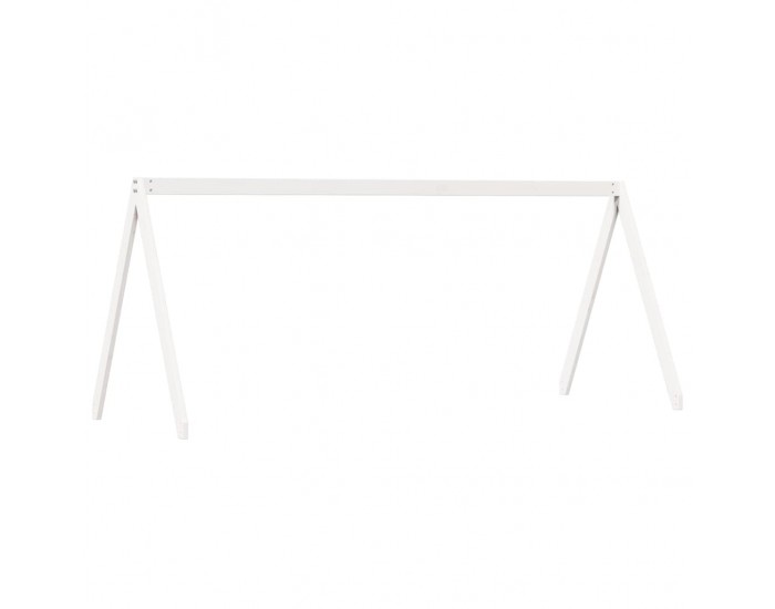 Sonata H Покрив за детско легло, бял, 199x95,5x88 см, бор масив