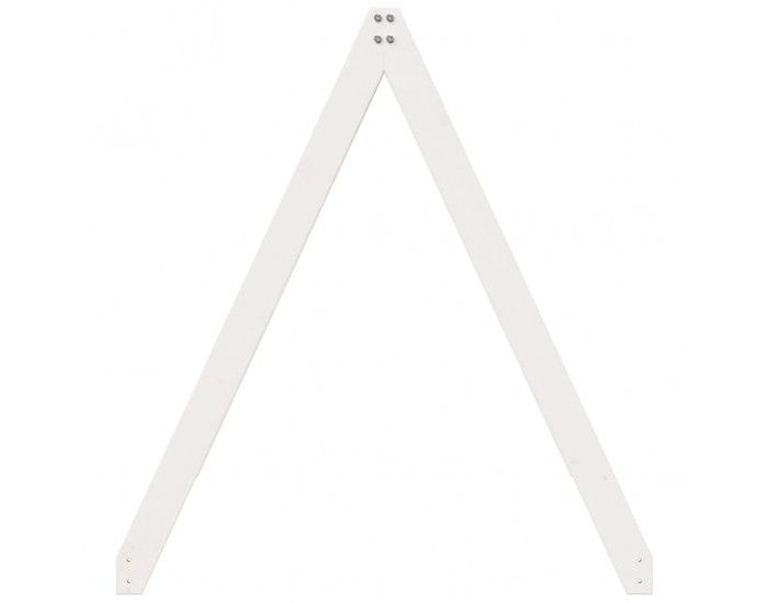 Sonata H Покрив за детско легло, бял, 199x95,5x88 см, бор масив