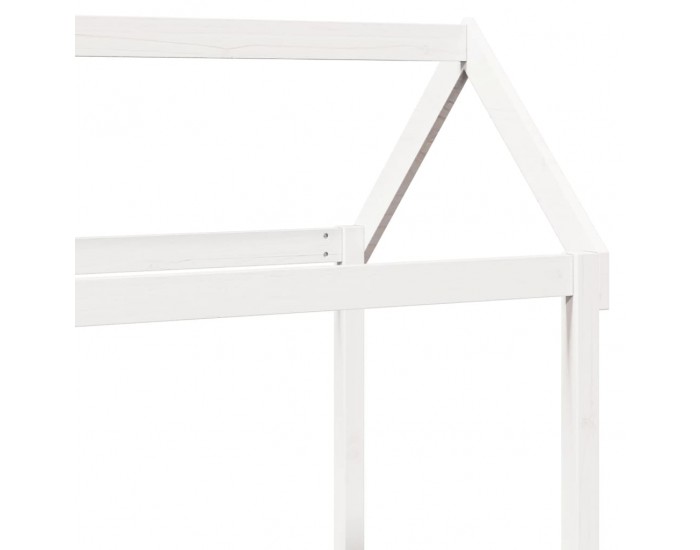 Sonata H Покрив за детско легло, бял, 118x70x176,5 см, бор масив